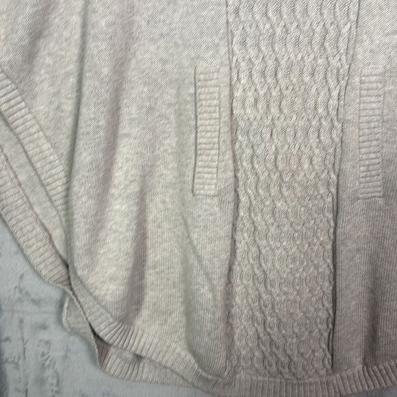 Cabi Gray Cowl Neck Shrug Medium Weight Cable Knit Sweater Size Small - Picture 5 of 11